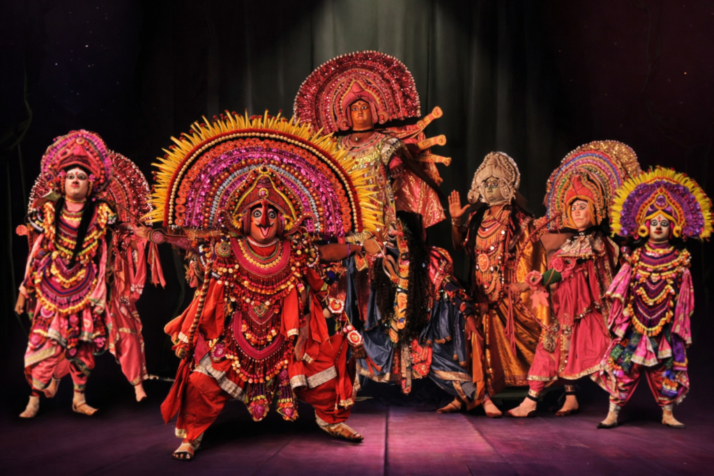 Indian dance drama performance in costume