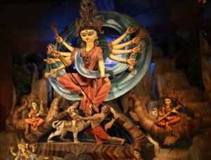 image of Goddess Durga and her family