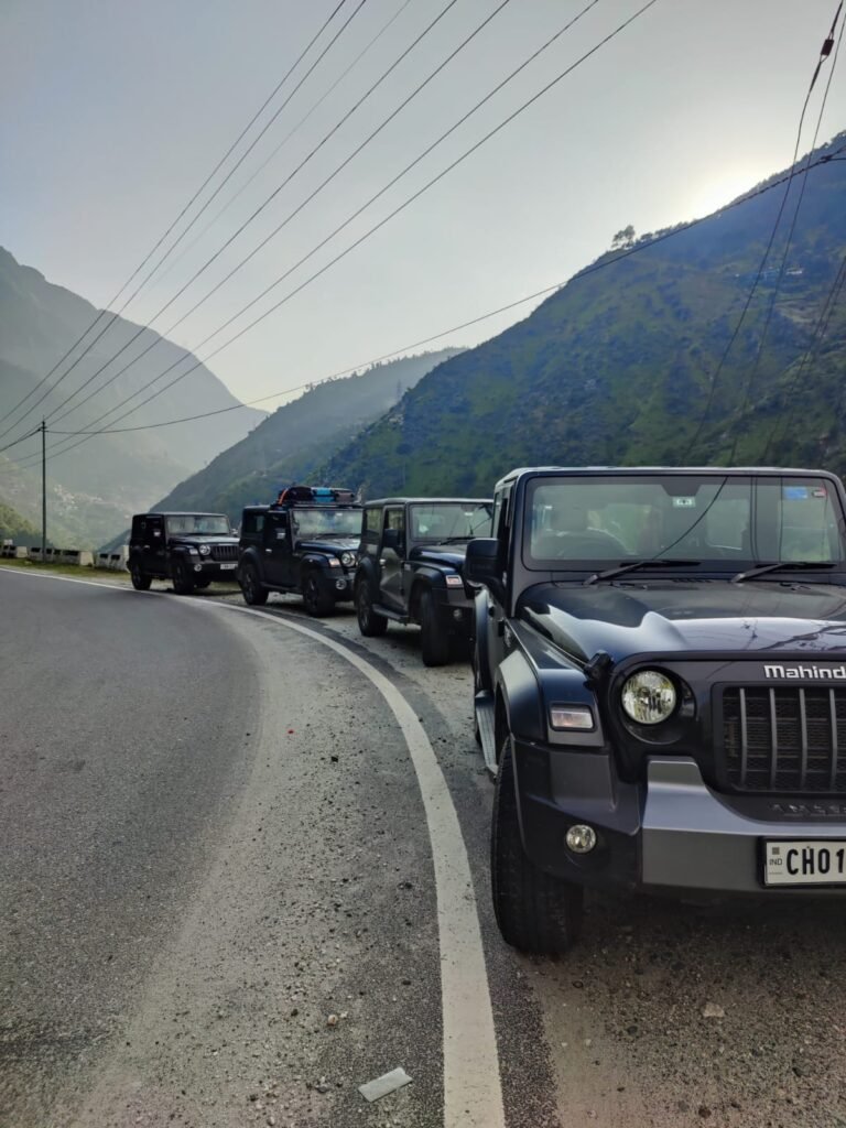 convoy-of-mahindra-jeep-by-the-kerb